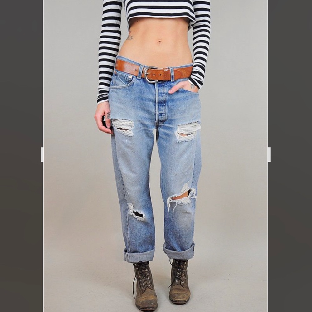 Levi’s 501 Original Distressed Jeans